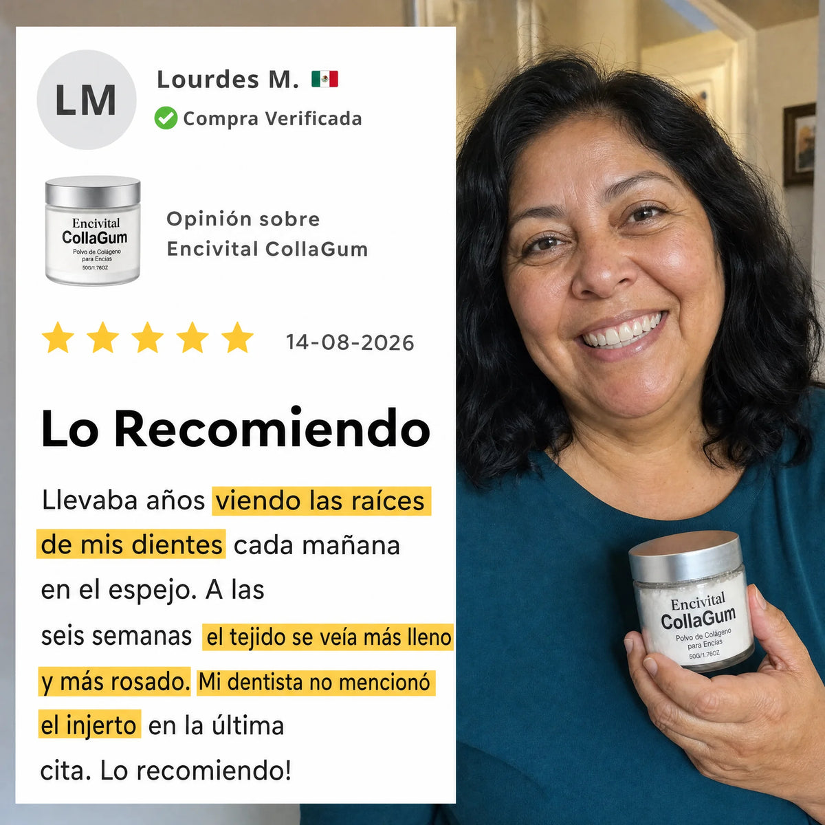 Encivital Polvo de Colágeno para Encías
